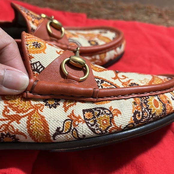 Authentic Gucci Floral Print Mens Shoes - Picture 12 of 15